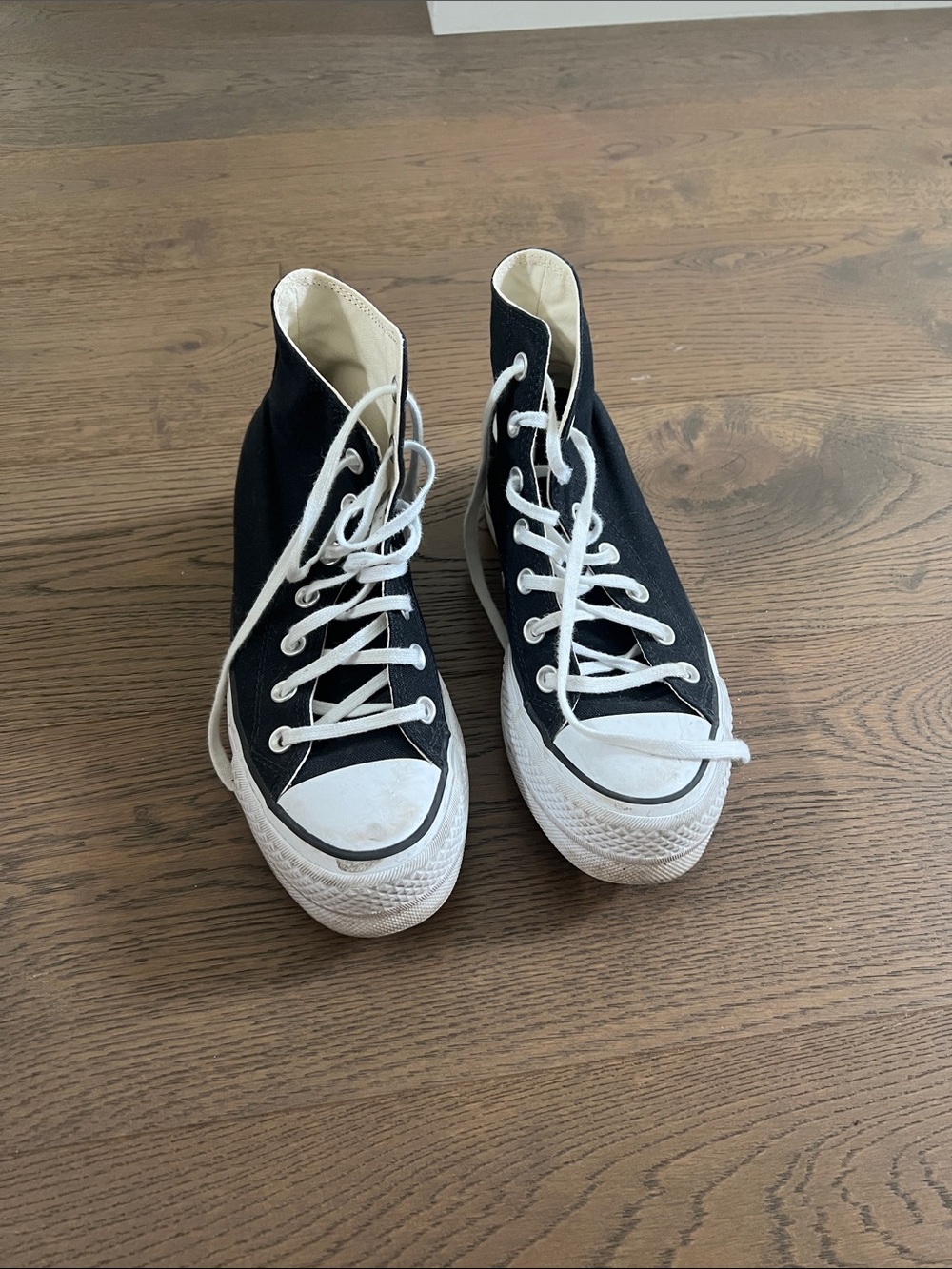 Converse Platform Black and White Low-Top Canvas Sneakers
